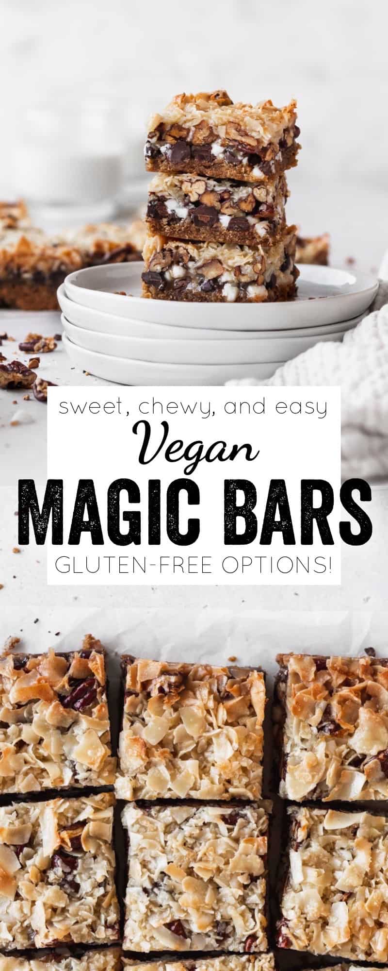 Magic bars on parchment paper.